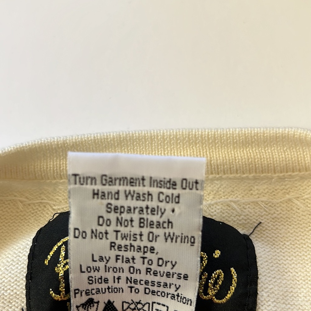 Vintage Bob Mackie Wearable Art Cardigan - image 4